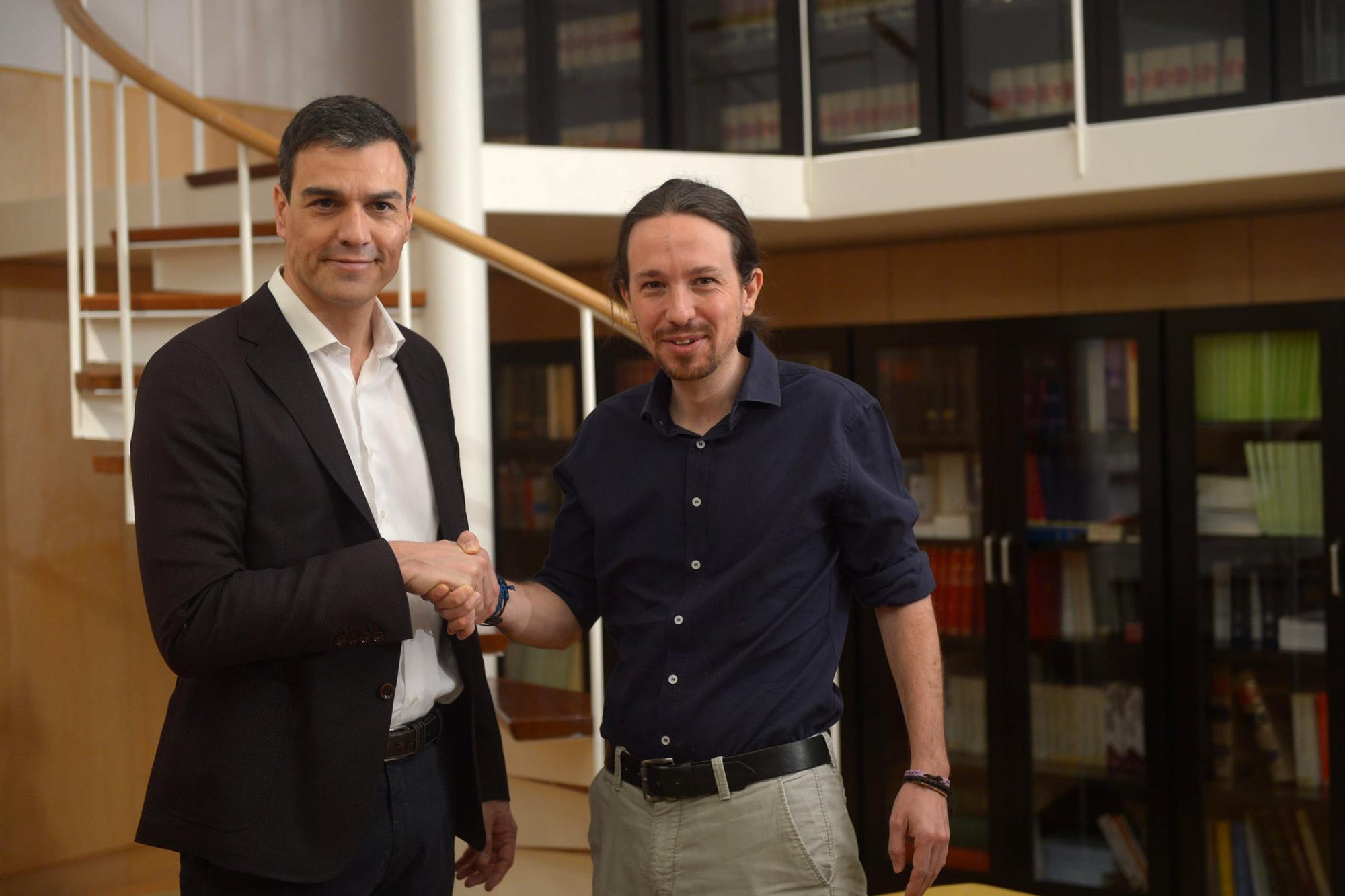 Pedro Sanchez Pablo Iglesias
